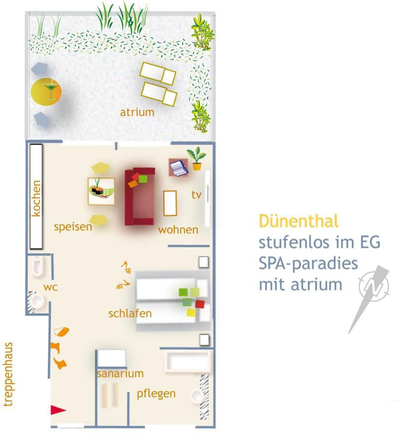 De Luxe Suite Duenenthal Norderney Luaran gambar
